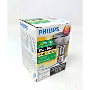 NEW Philips 39w = 50w PAR20 Dimmable Flood Light EcoVantage Indoor/Outdoor